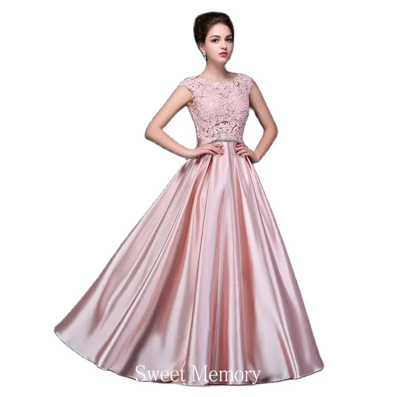 Nach Maß Royal Blue Lange Abendkleider Mädchen Frauen Satin Gold Rosa Rot Party Kleid Brautjungfer Kleid Mit Bogen Süße speicher