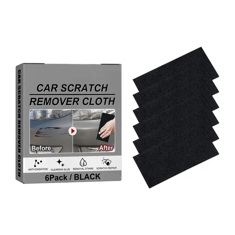 

Car Scratch Repair Cloth 6pcs Auto Scratches Cloth Sparkle Auto Scratch Clothes Lightweight For Easy To Use Remove Water Dirt