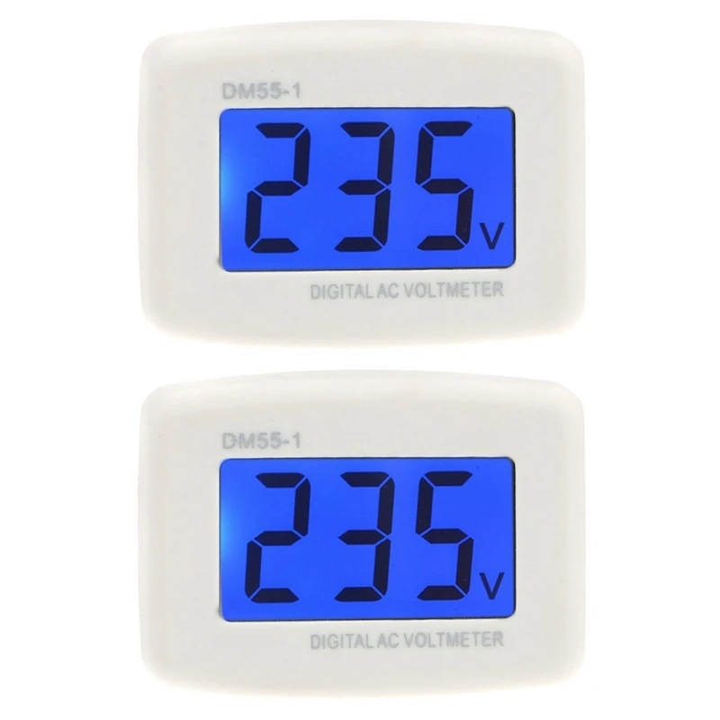 

HOT SALE 2X DM 55 - 1 AC 80 - 300 V LCD Digital Voltmeter US Plug - In Electric Pen Meter