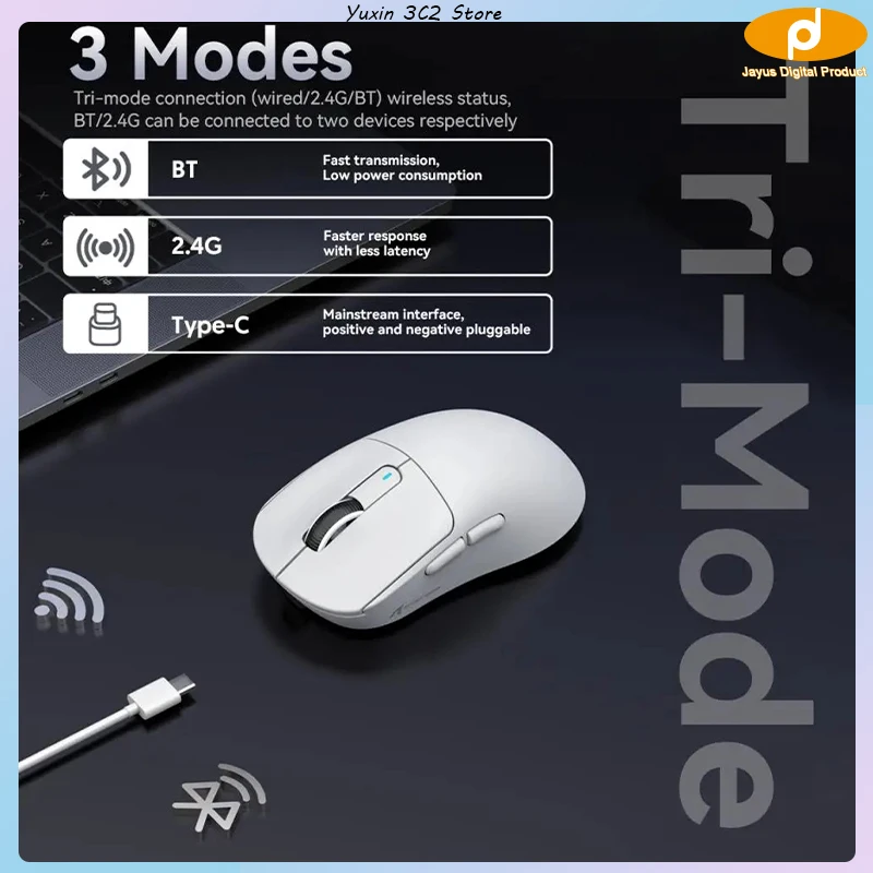 Attack Shark X3pro Mouse Lightweight Paw3395 E-Sports Game The Third Mock Examination 4k Wireless Mouse 8k Computer Gaming Mouse