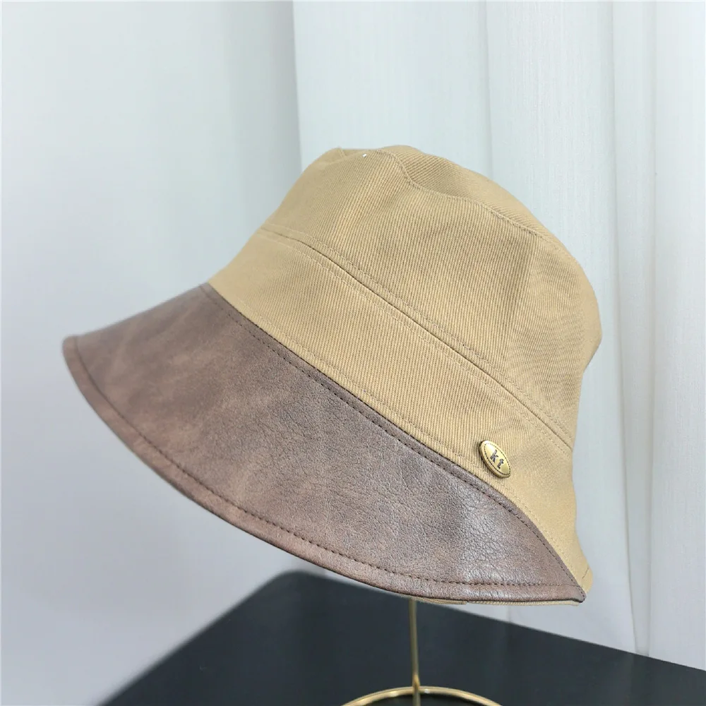 

Bucket Hat PU Women Wide Brim Sun Protection For Fishing Climb Summer Outdoor