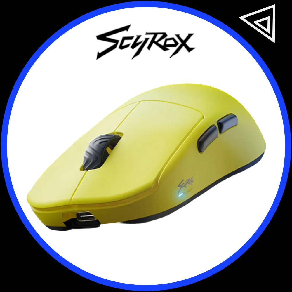 SCYROX V8 Wireless Mouse Three Mode Bluetooth Paw3950 Ergonomics Lightweight Gaming Esports Mouse Custom Made Gamer Mice Gifts