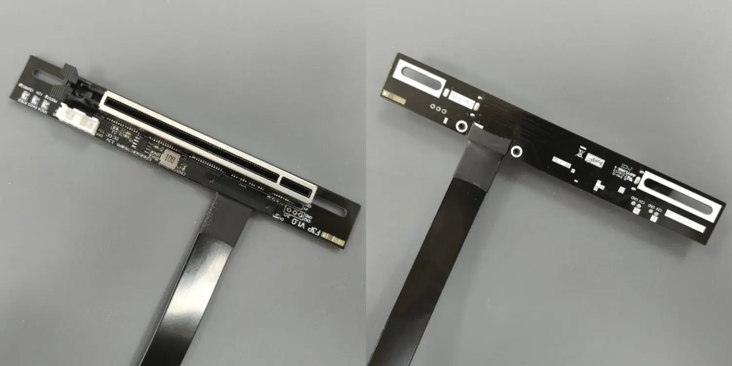 Für m.2 ngff nvme taste m zu pci-e 5,0x16 grafikkarten verlängerung kabel m.2 umdrehung 90 abgewinkelt 16x m.2 riser karten adapter gpu kabel – Detail 2