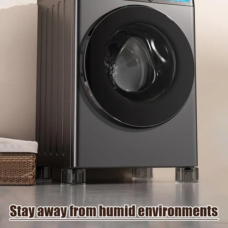 Washing Machine Anti-Vibration Pads 4X Washer Dryer Pedestals Non Slip Heighten Shock And Noise Cancelling Mat For Washer