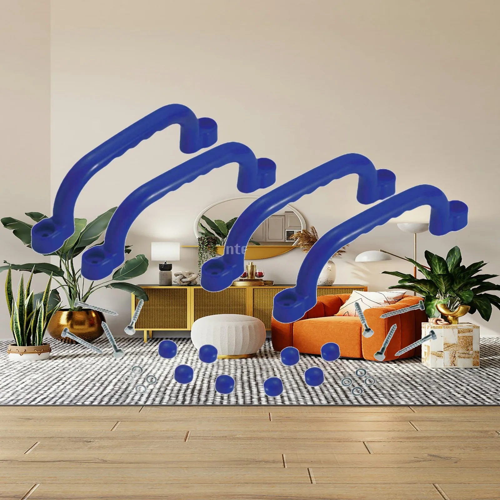 Grab Handles Climbing Tools Weather Resistant Smooth Climbing Handle Outdoor Playground Equipment for Garden Tree House