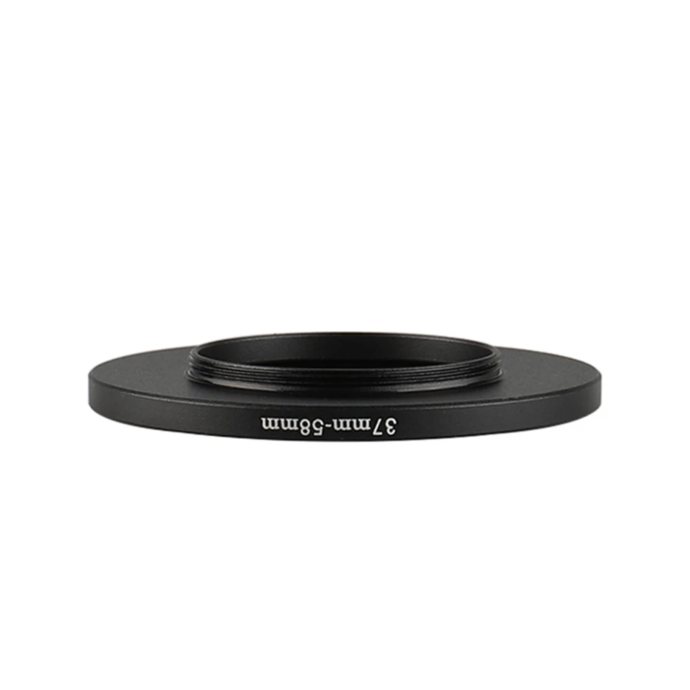 Aluminum Black Step Up Filter Ring 37mm-58mm 37-58 mm 37 to 58 Filter Adapter Lens Adapter for Canon Nikon Sony DSLR Camera Lens