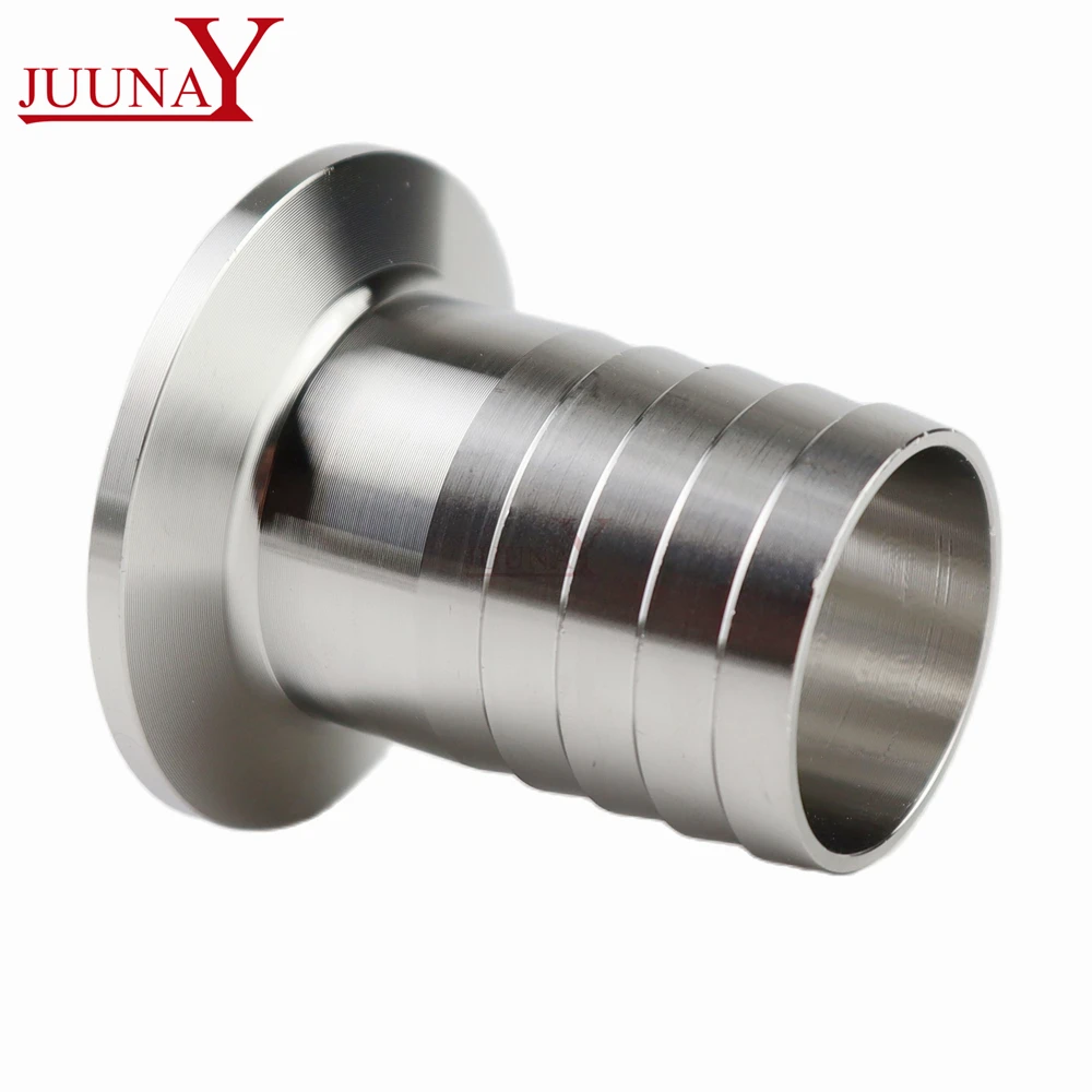 6mm/8mm/10mm/12mm/19mm/51mm Stainless Steel SS304 Sanitary Hose Barb Pipe Fitting Ferrule OD 50.5mm-64mm fit 1.5