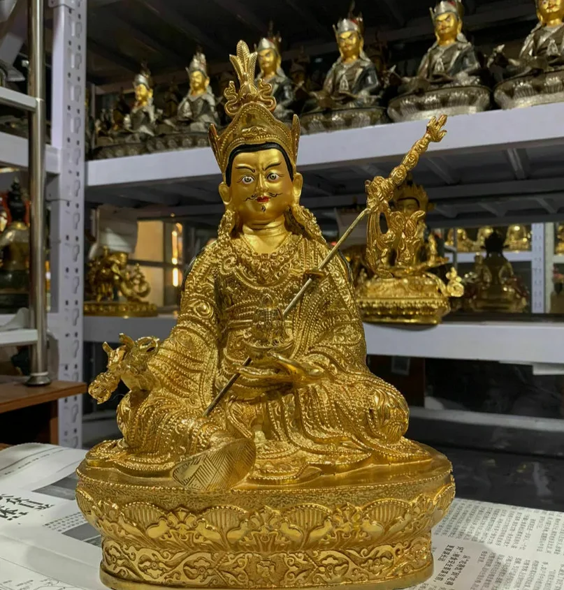 12inch 30cm Orgyen menla Guru Padmasambhava Rinpoche Buddha Vajra monks blessing statue