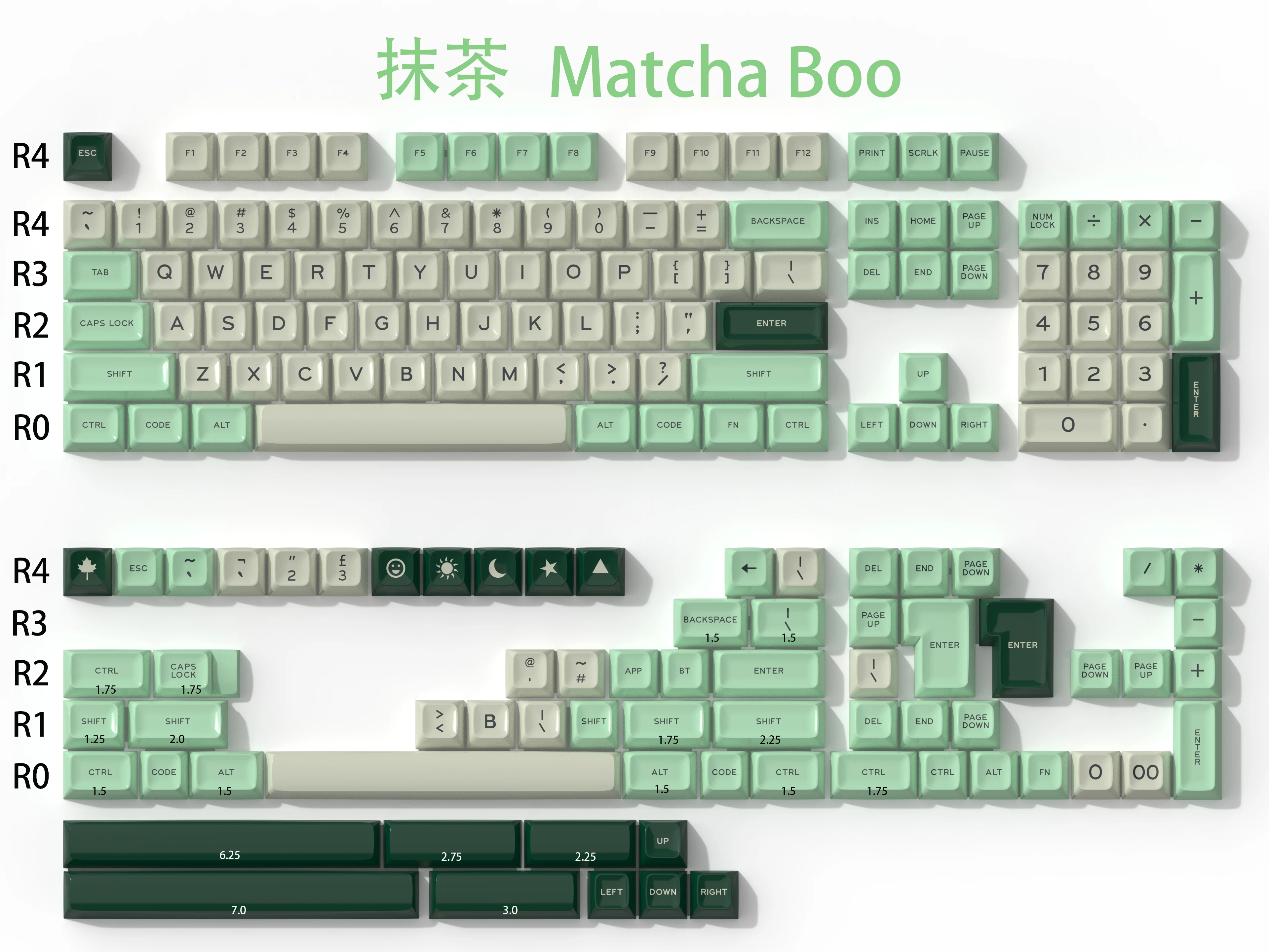 

GMK Matcha Keycap 173 Keys/Sets ABS Material SA Profile Mechanical Keyboard Keycaps For Gateron Outemu Cherry Mx Switches