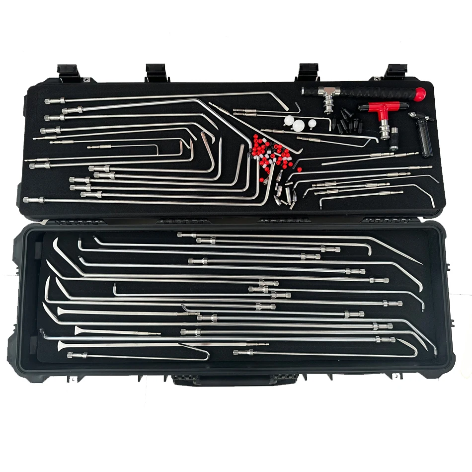 50 Pcs Refine Hook And Rod Tools Auto Hail Dent Hook Tools Rod Car Small Dent Removal Tools