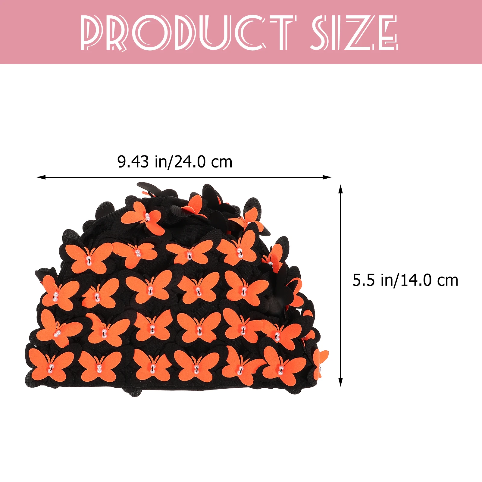 

Fashionable Elastic Swim Cap For Women Long Hair Protection Anti-Slip Nylon Bathing Hat Swimming Sport