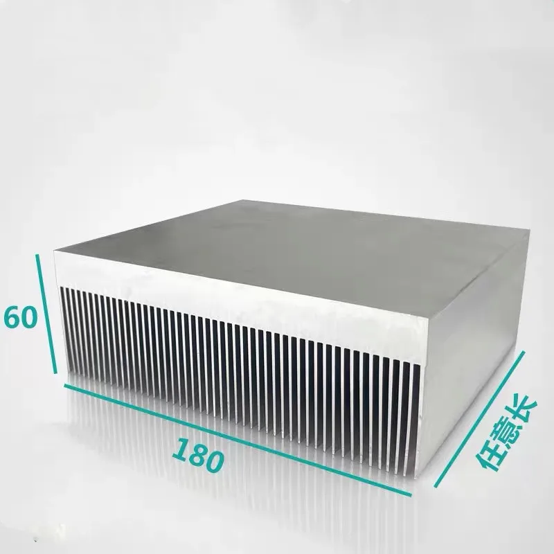 

180x60x100~400mm High-density tooth heatsink controller board Variable Frequency changer aluminum alloy heat sink cooler cooling