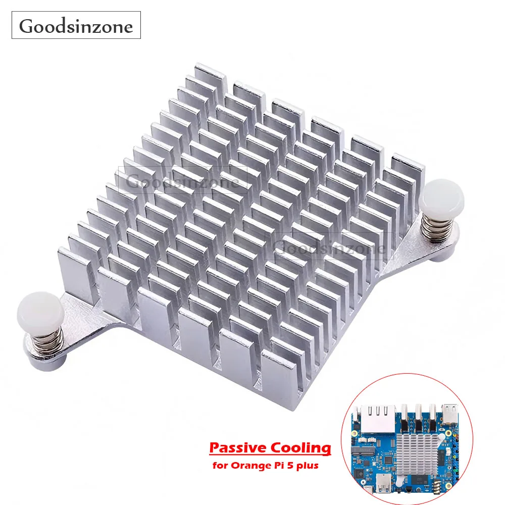 Orange Pi 5 Plus Aluminum Heatsink - Passive Cooling Fin Stack Heat Sink for OPi 5+ Board