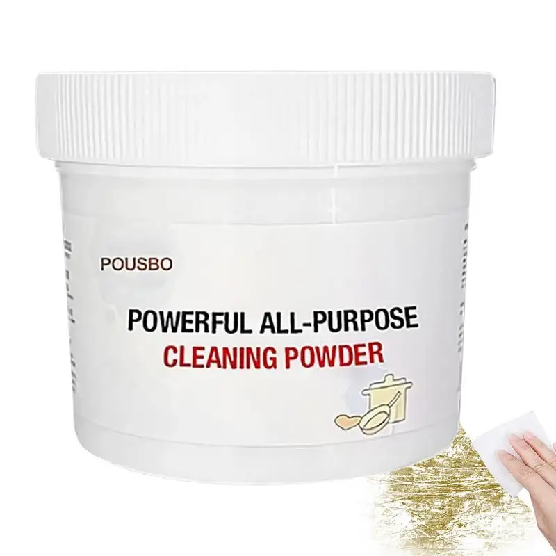 250g All Purpose Cleaning Powder Heavy Greasy Dirt Cleaning Agent Kitchen Countertop Cleaner For Stainless Steel Cookware Stove