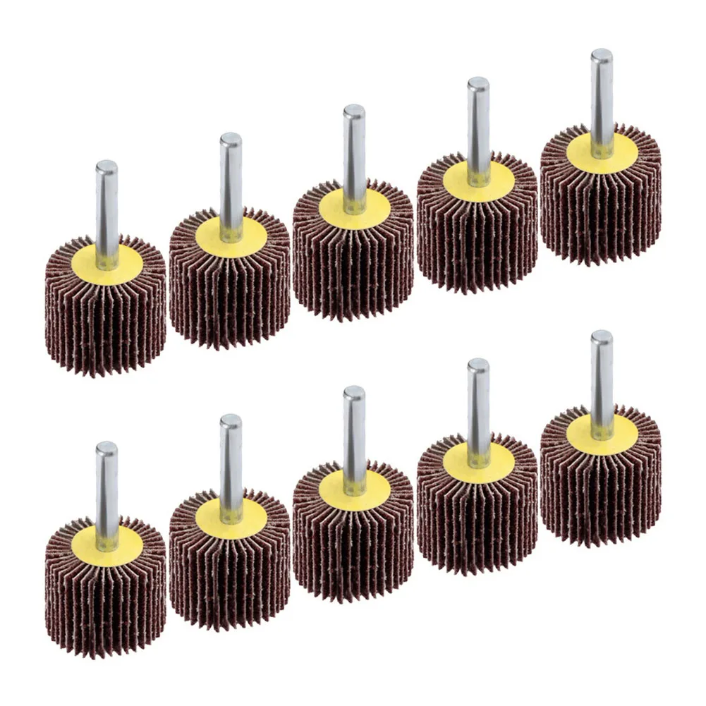 10 قطعة 30 مللي متر عجلات رفرف الرملي القرص 80 حصى رأس مطحنة تلميع الحفر بت للنقش الشطب أداة دوارة طاحونة