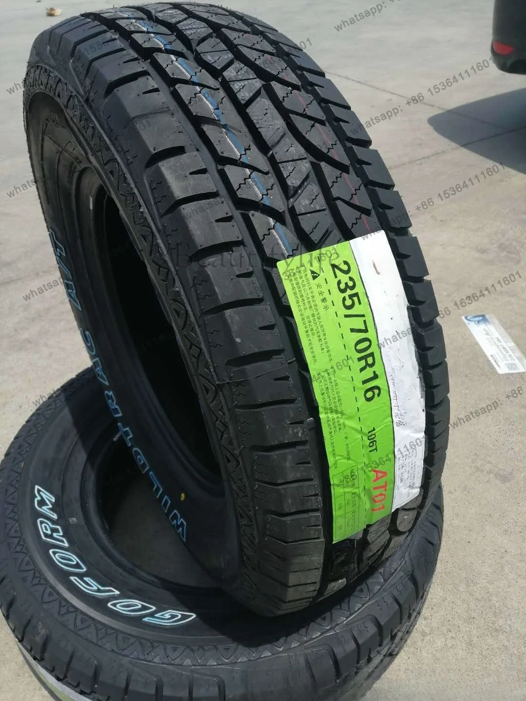 New Off-Road AT Tire 235/70R16 106T Factory Direct Auto Parts Tire 2357016