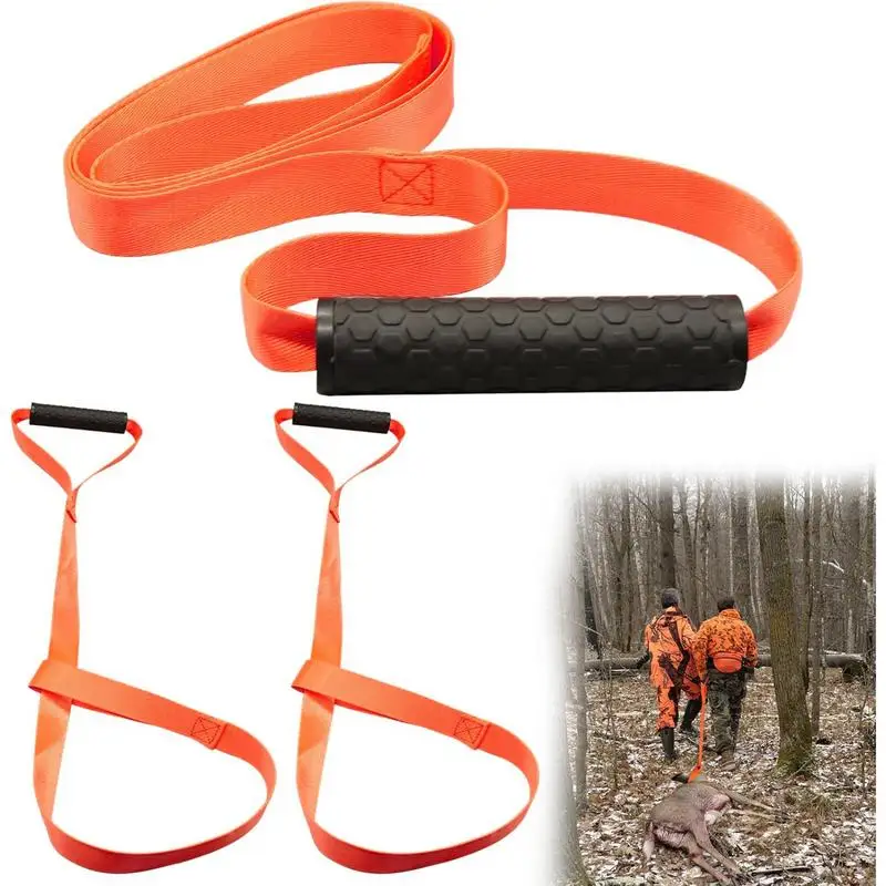 

Deer Drag Harness DurableHunting Deer Belt With Handle Portable Puller Dragging Pull Rope Multipurpose Band For Outdoor Farm