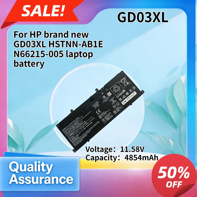 

GD03XL HSTNN-AB1E N66215-005 4854mAh High Quality Laptop Battery Compatible with HP