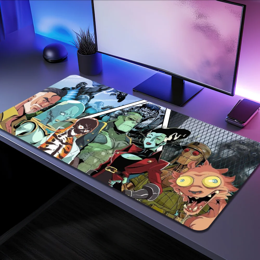 BEAST KINGDOM C-Creature Commandos Mousepad Keyboard Mats Office Large Mouse Mat Computer Game Big Anti-slip Rubber PC Mice Mat