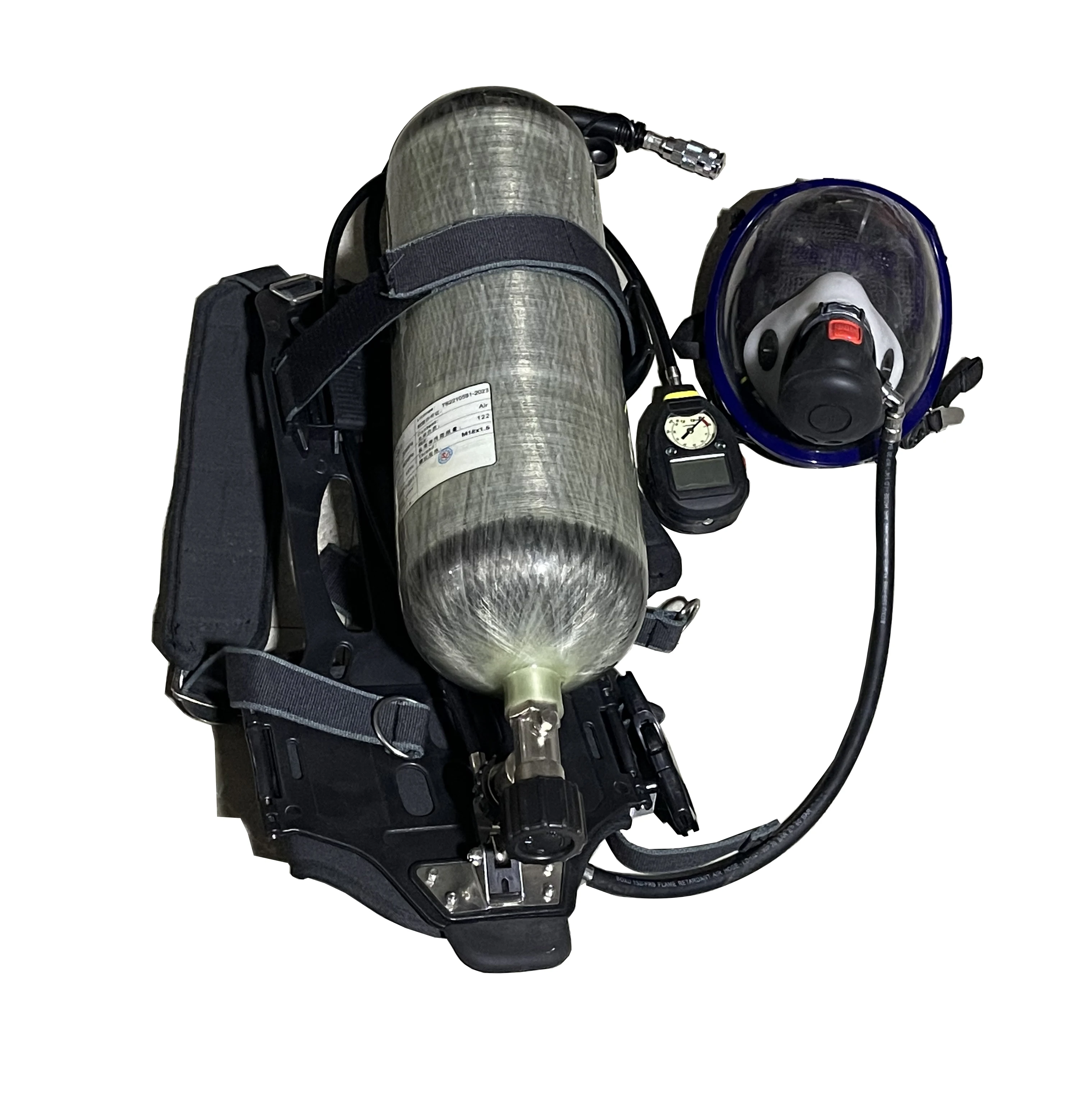 

Hot Sale 6.8L/9L/3L/4.7L Self Contained Air Breathing Apparatus Carbon Scba Industrial Carbon Fiber Cylinder 60 MINS SCBA