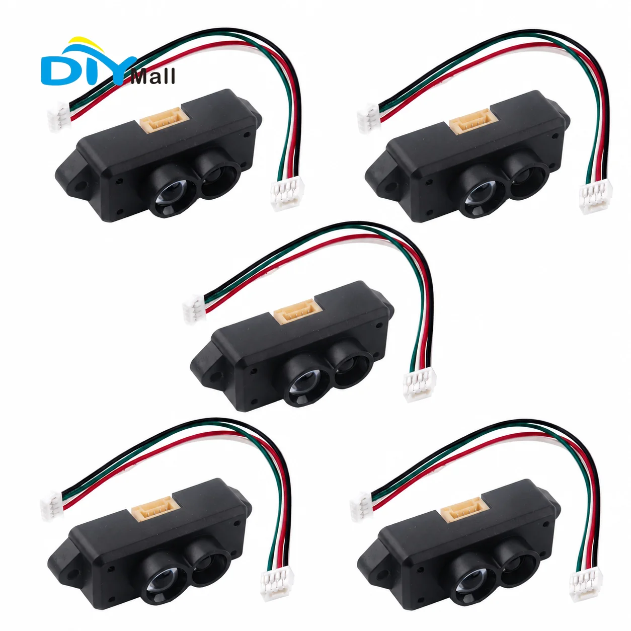 5pcs Benewake TFmini-S Micro LiDAR Module for Development Boards, 4.5-6V UART & Serial Interface, Upgraded Version