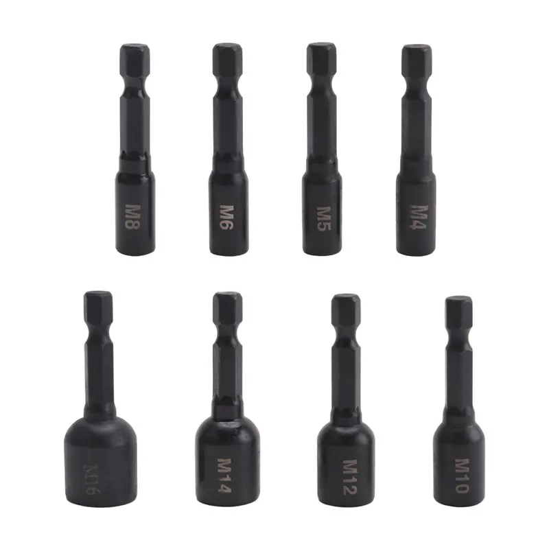 

Hot Trend-8 шт. переходник для метчика с шестигранным хвостовиком 1/4 дюйма, винт с метрической вилкой, инструмент для нарезания резьбы для электрической дрели-M16