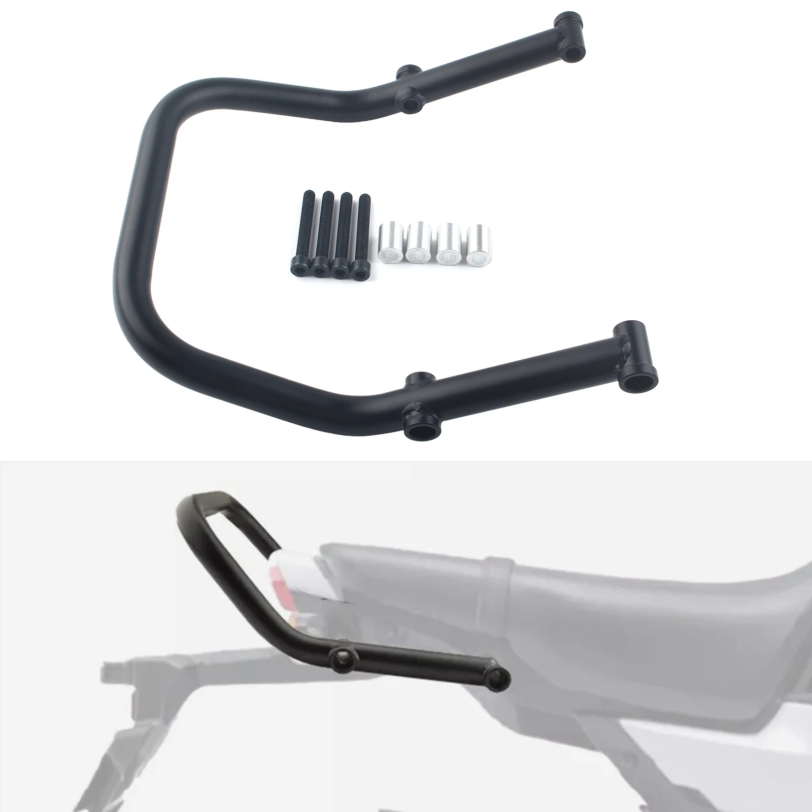 

Passenger Grab Rail Rack Rear Mount Bar Fit For HONDA Grom 125 MSX 125 2021-2024