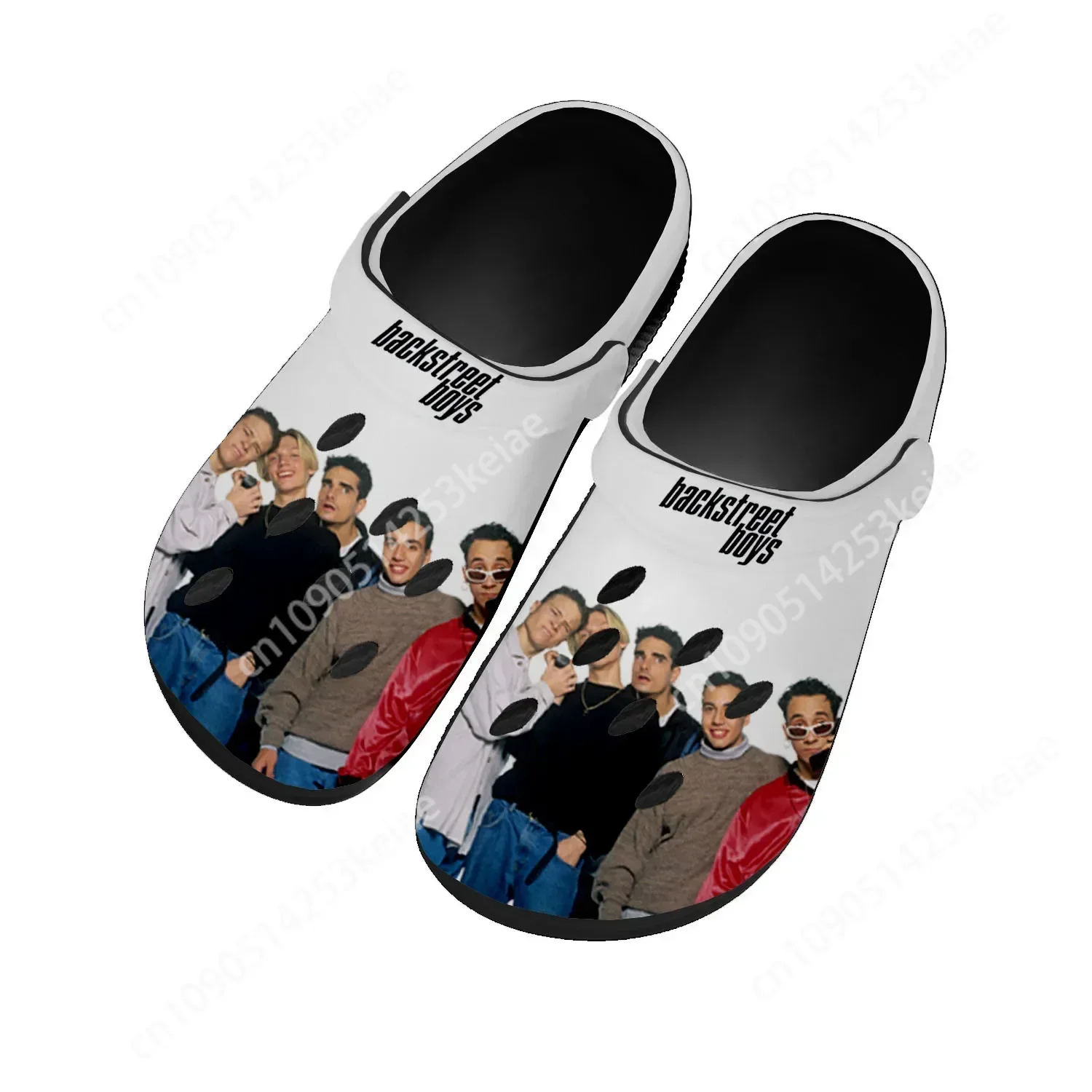 Backstreet Boys Pop Band Bsb Home Clogs Custom Water Shoes Mens Womens Teenager Shoes Clog Breathable Beach Hole Slippers Black