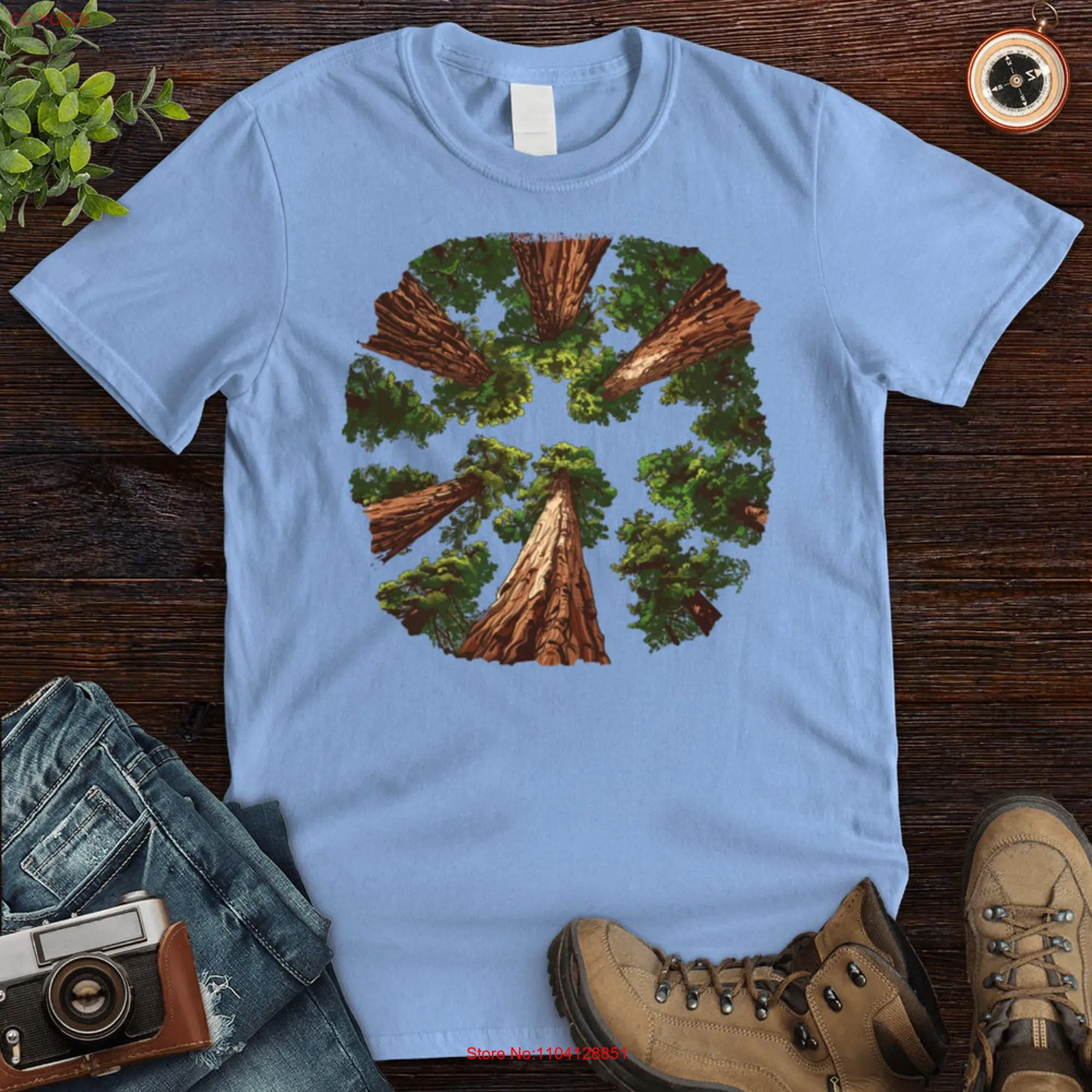 Skyward Sequoia Soar Cotton T Shirt long or short sleeves