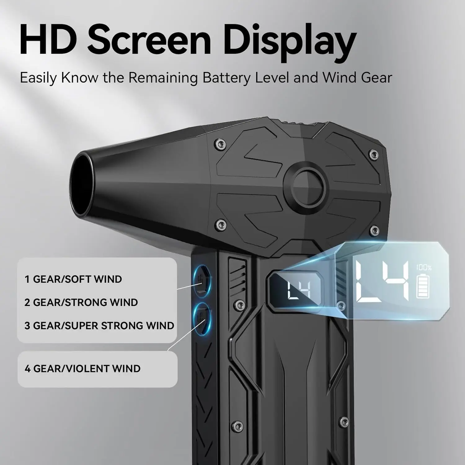 450000 RPM Turbo Blower Fan Mini Turbo Jet Fan Handheld Turbo Violent Fan Brushless Motor Powerful Blower High Speed Duct Fan