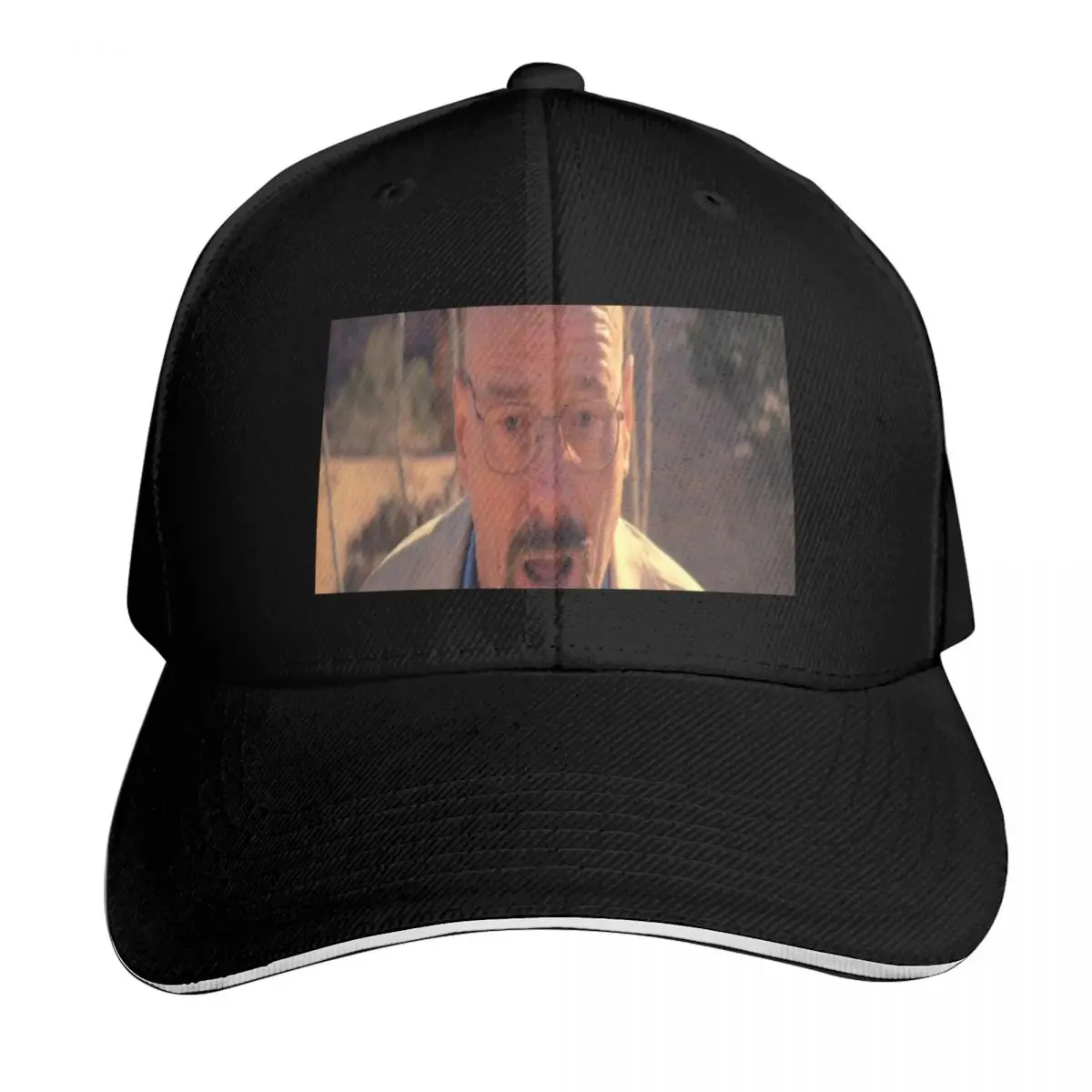 Walter White Shocked Baseball Cap Contrast Two Tone Brim Snapback Flat Bill Strapback Dad Hat