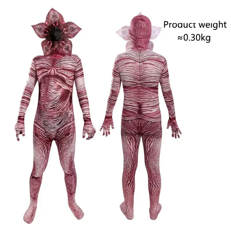 2025 yiyi Cannibal Flower Jumpsuit Halloween Festival Horror Cosplay Bodysuit Costume for Children and Adults Bizarre Story Clot