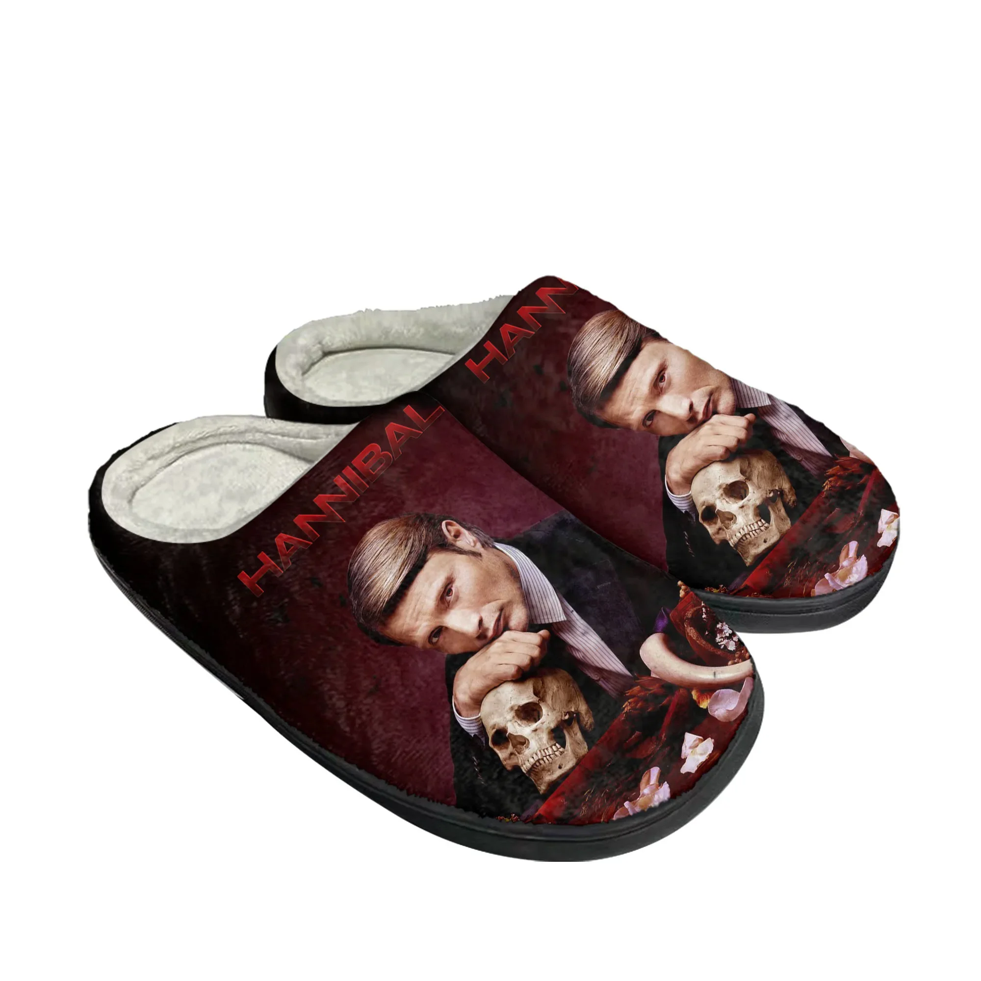 Hannibal Home Cotton Slippers Mens Womens Mads Mikkelsen Plush Bedroom Casual Keep Warm Shoes Thermal Slipper Customized Shoe