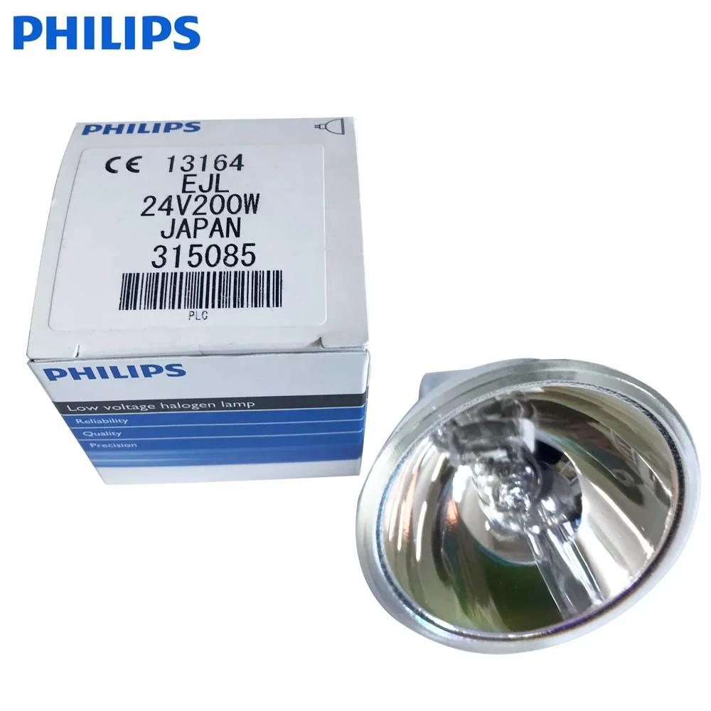 Para philips13164 ejl 24v 200w lâmpada halógena copo microscópio projetor lâmpada