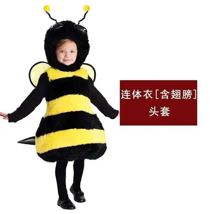 

industrious Children's Halloween performance costumes Children's insects Day little stage bees play costumes