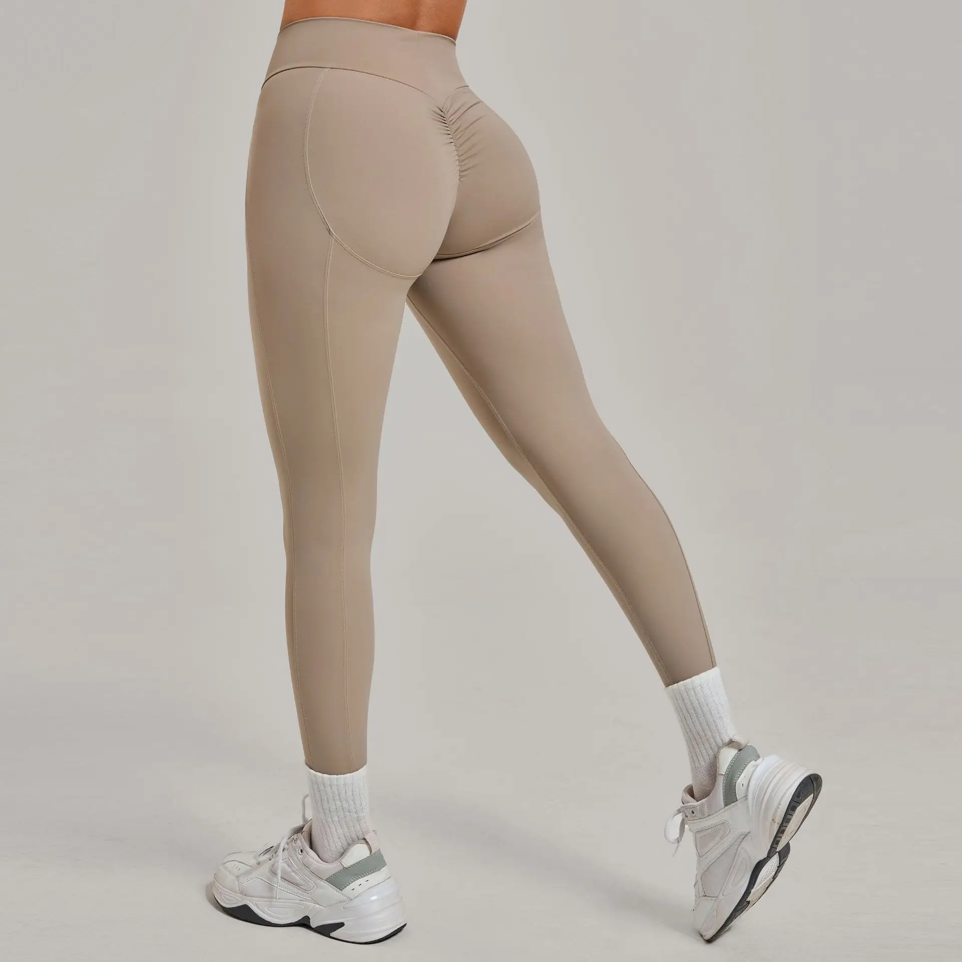 

Женские леггинсы для пилатеса и йоги с высокой талией, моделирующие ягодицы, спортивные брюки для фитнеса, бега, велоспорта, повседневных тренировок и занятий в зале