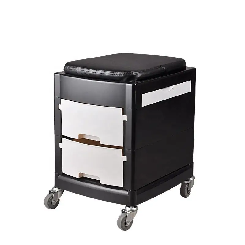 Cross-border new portable tool cart, simple modern salon trolley, movable seated storage cart