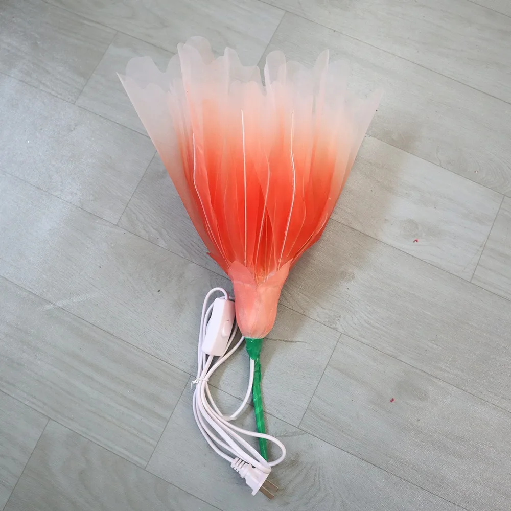 새로운 3D 꽃 조명 패브릭 수제 인공 꽃 거대한 사진 소품 레이아웃 배경 장식 대규모 이벤트