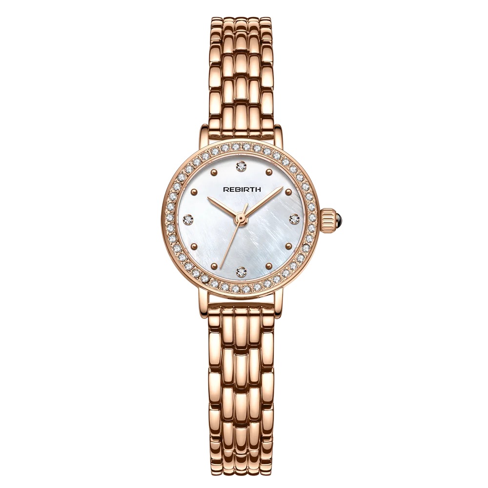 2022 Fashion Rebirth Brand Ladies Wrist Watches Dress Gold Watch Women Crystal Diamond Stainless Steel Silver Clock Montre Femme