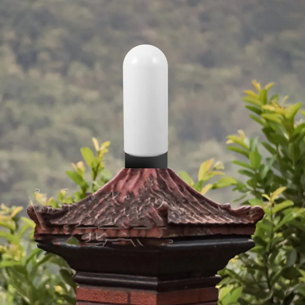 2Pcs Waterproof Acrylic Outdoor Lampshade Replacement Lamp Shade Cover for Garden Porch Patio Globe Lights White