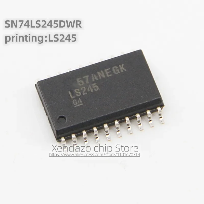 10pcs/lot SN74LS245DWR SN74LS245 Silk screen printing LS245 SOP-20 7.2mm package Original genuine Bus transceiver chip