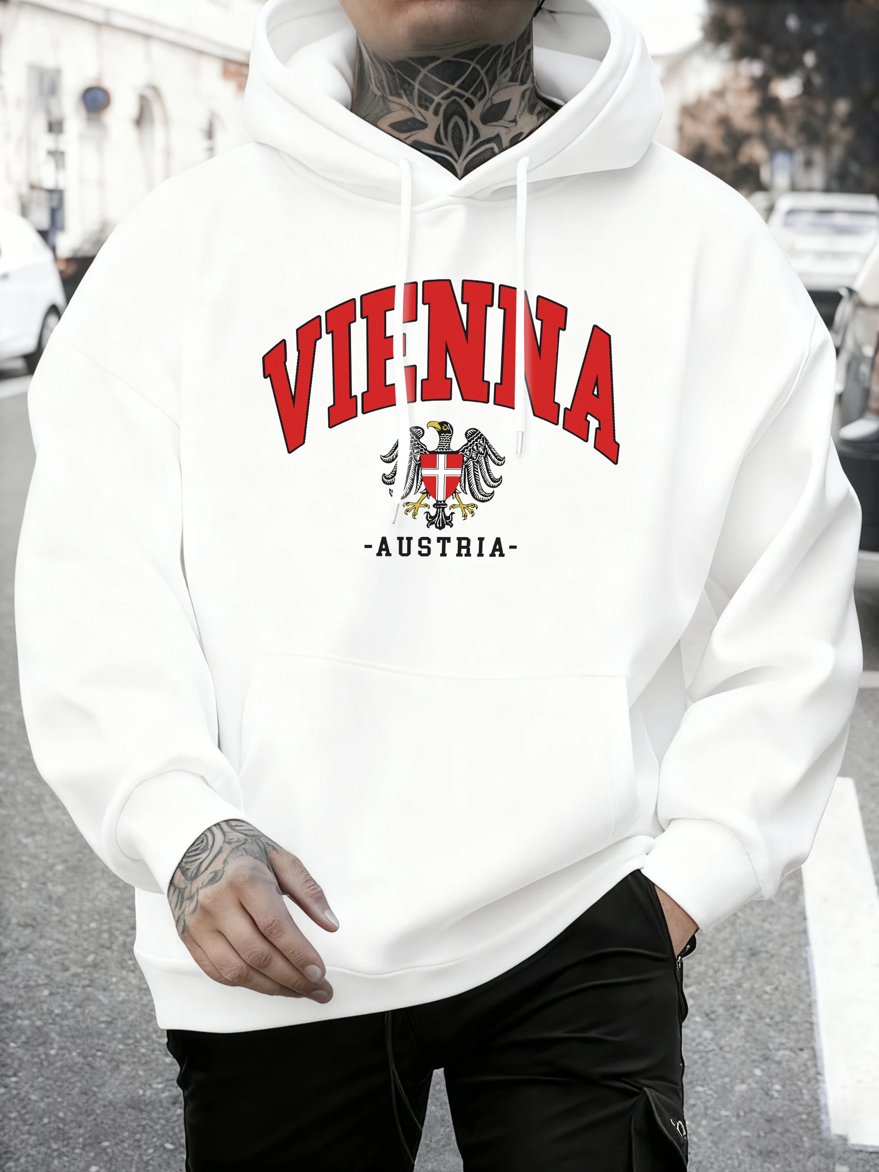 Winter Clothing Vienna - Vienne autriche lettre imprimés locaux sweat