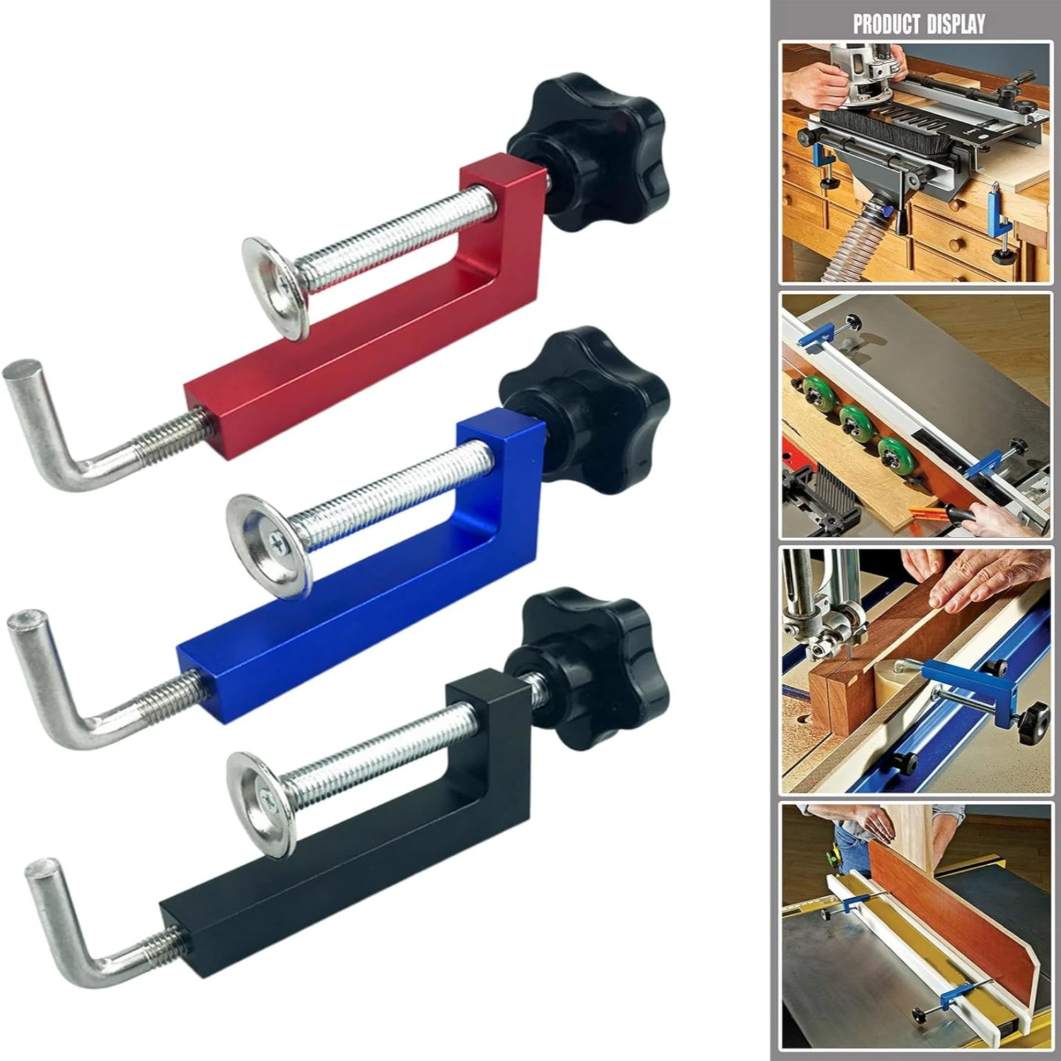 Aluminum Fence Clip Fixing Clip Woodworking Clamp Clip Woodworking Clip Hand Operated Tool Adjustable Fixed Clamps Aluminum