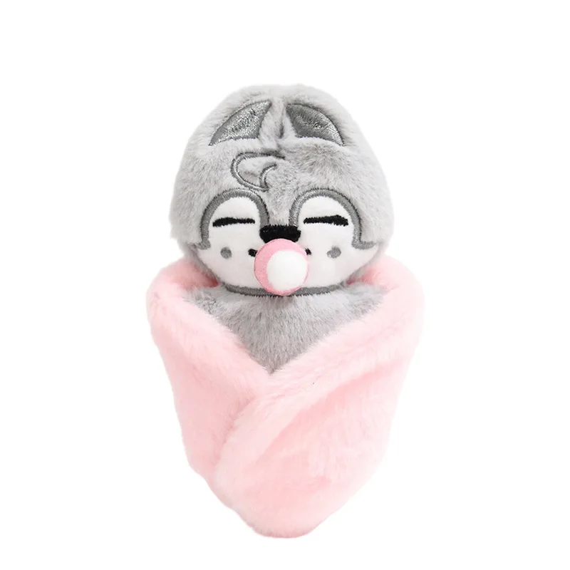 

In Stock KPOP Pacifier Toy Plush Doll keychain Felix Hyunjin HAN Backpack Pendant SKZOO