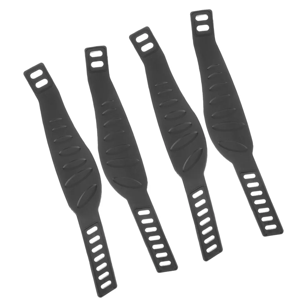 

2 Pairs 33cm Bike Pedal Straps Adjustable Cycling Accessories Rubber Supplies for Sports Footrest Straps