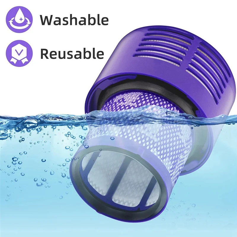 

A74G-HEPA Filter Replacements For Dyson Cyclone V10 Animal Cordless Stick Vacuum Part No. 969082-01