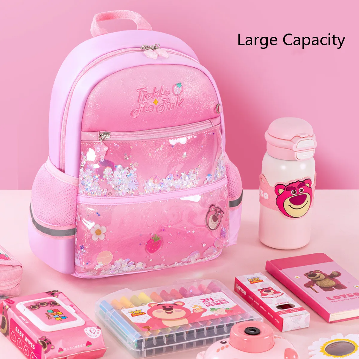 

Disney Frozen Girl Kindergarten Backpacks Elsa Lotso Student Shoulder Orthopedic Bag Kids Birthday Gifts Mochilas Escolares