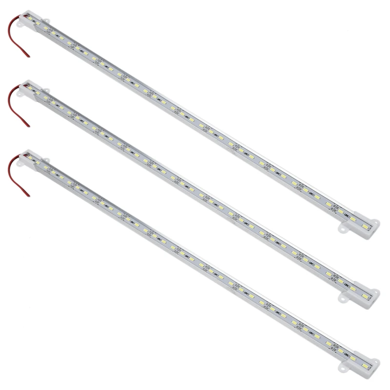 

3X 50CM 12V 36 LED 5050 SMD Hard Strip Bar Light Aluminum Rigid White