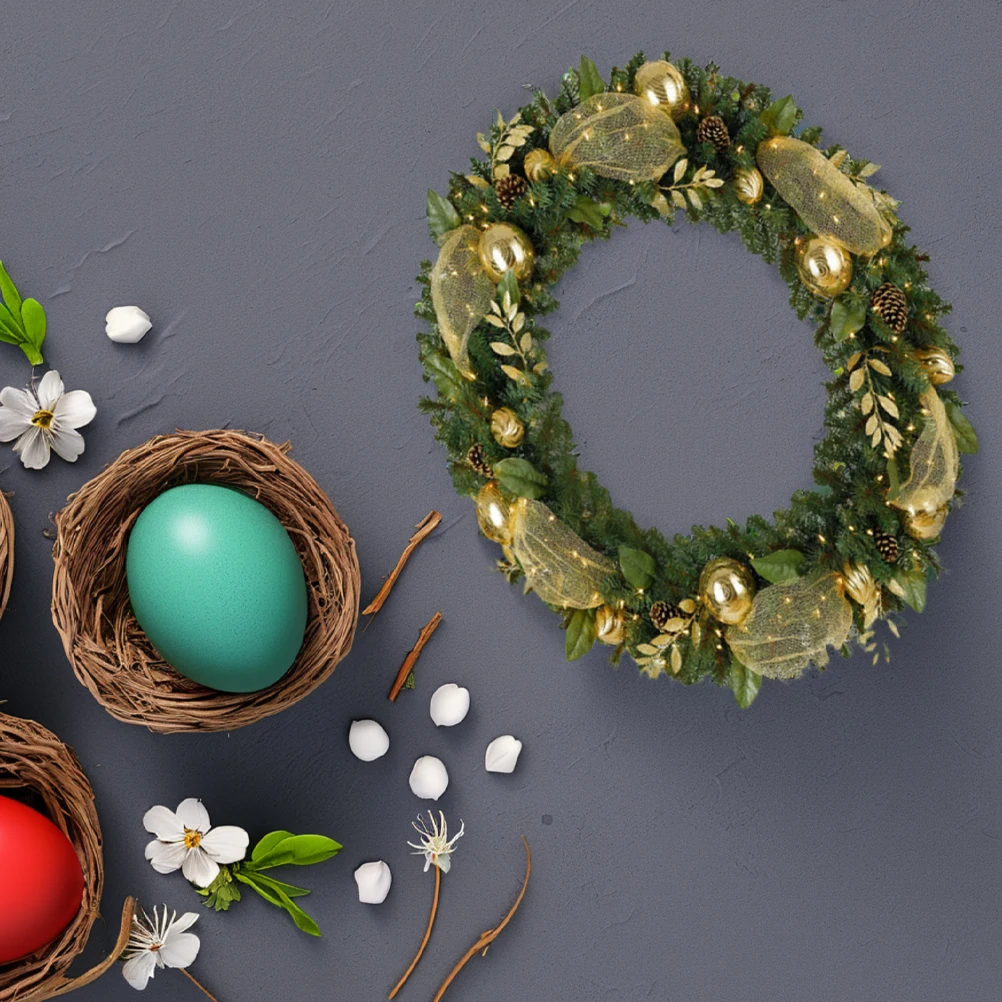 

Easter Wreath Round Iron Frame Green Plain Wreaths for Decorating Garland Rings Egg Shaped Wreath Frame Decorative Wire Frames
