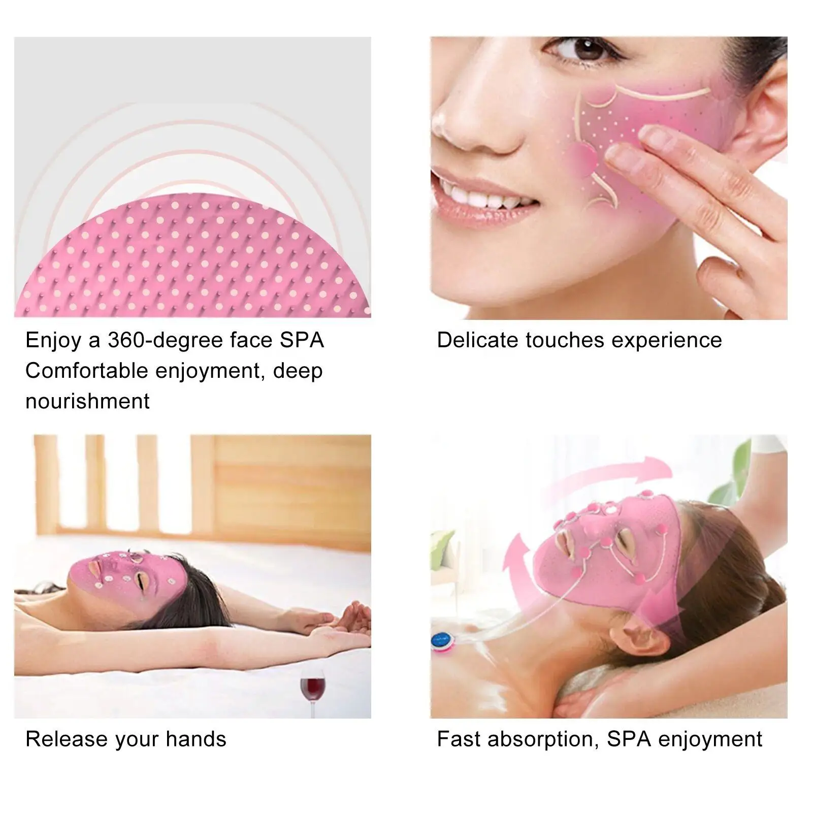 New Silicone Face Mask Electric V-shaped Face Lifting Massager Skin Rejuvenation Beauty Device